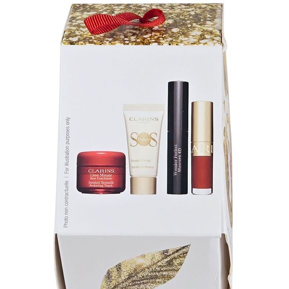 Clarins Makeup Essentials Set 4 SOS, Wonder Perfect, Lip Comfort, Instant Smooth - Picture 2 of 12